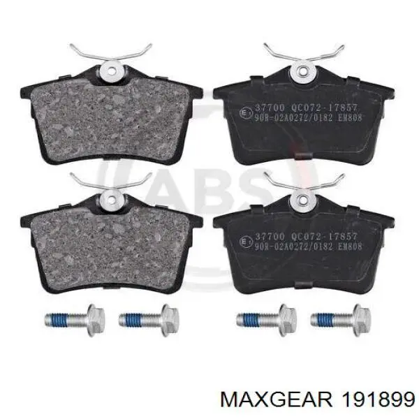 19-1899 Maxgear pastillas de freno traseras