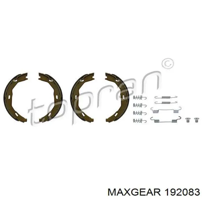 19-2083 Maxgear juego de zapatas de frenos, freno de estacionamiento