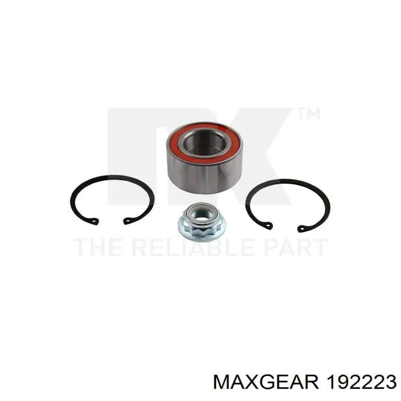 192223 Maxgear disco de freno trasero