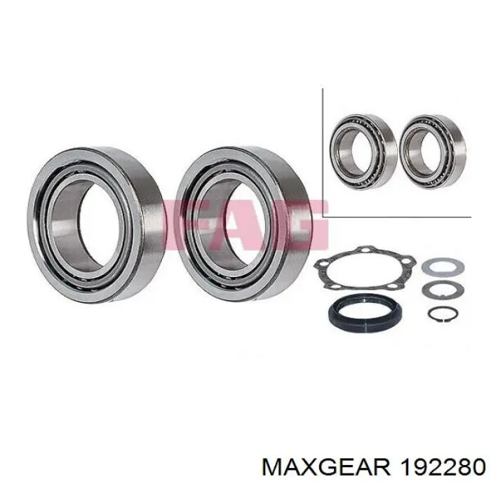 19-2280 Maxgear disco de freno trasero