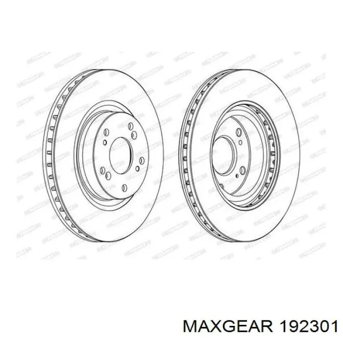 19-2301 Maxgear freno de disco delantero