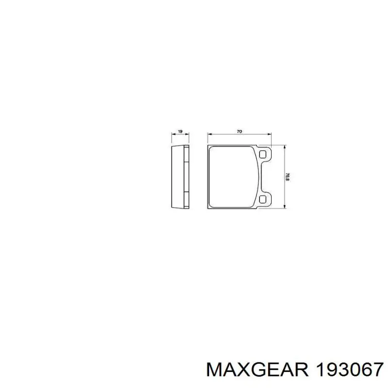 19-3067 Maxgear pastillas de freno delanteras