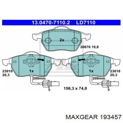 Pastillas de freno delanteras Audi A6 4F2