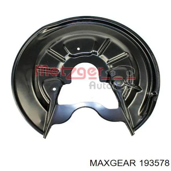 19-3578 Maxgear chapa protectora contra salpicaduras, disco de freno trasero izquierdo