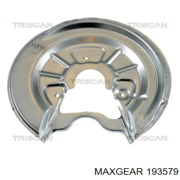 19-3579 Maxgear chapa protectora contra salpicaduras, disco de freno trasero derecho