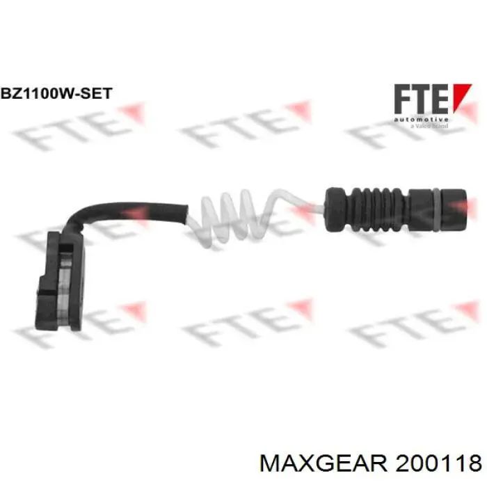 20-0118 Maxgear contacto de aviso, desgaste de los frenos