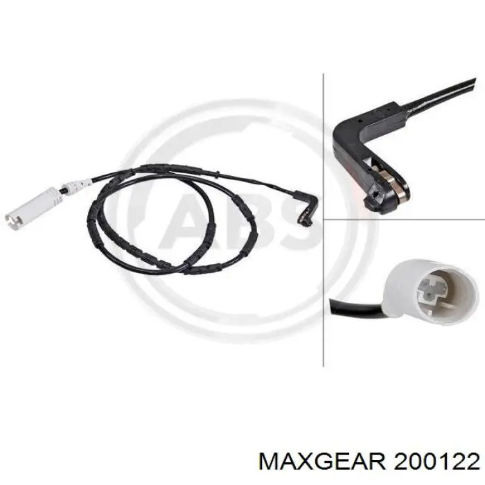 20-0122 Maxgear contacto de aviso, desgaste de los frenos, trasero