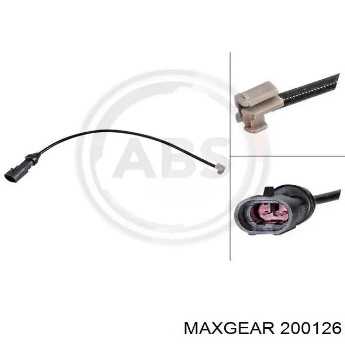 20-0126 Maxgear contacto de aviso, desgaste de los frenos