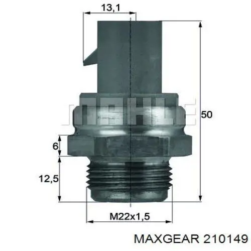 Sensor, temperatura del refrigerante (encendido el ventilador del radiador) Alfa Romeo 145 930