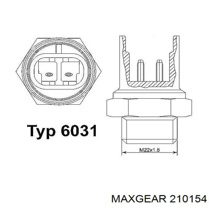 Sensor, temperatura del refrigerante (encendido el ventilador del radiador) Alfa Romeo 145 930
