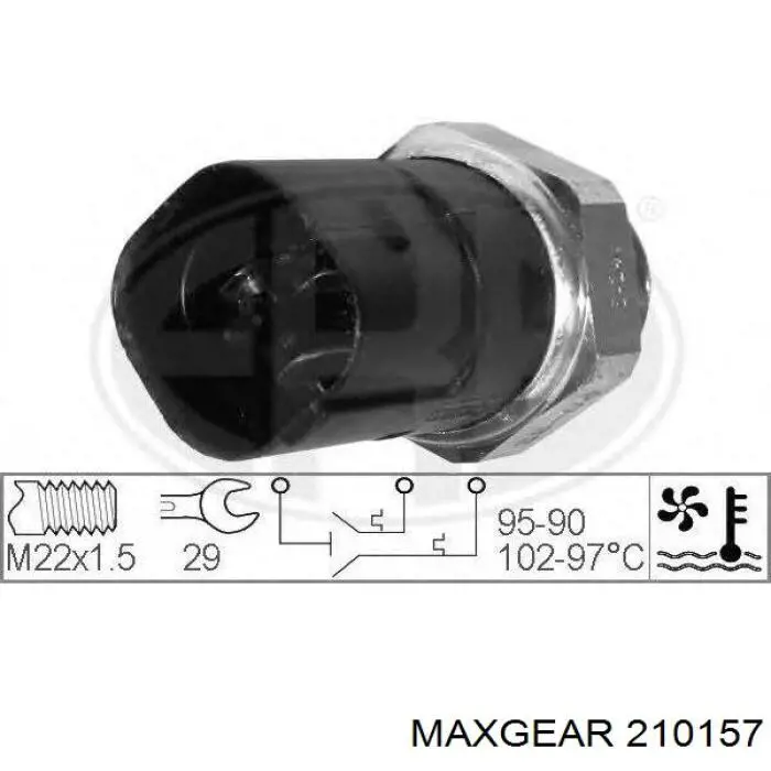 Sensor, temperatura del refrigerante (encendido el ventilador del radiador) Volkswagen Passat 3A5, 351, 315