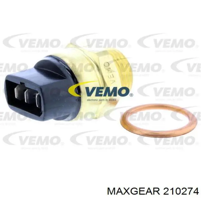 21-0274 Maxgear sensor, temperatura del refrigerante (encendido el ventilador del radiador)