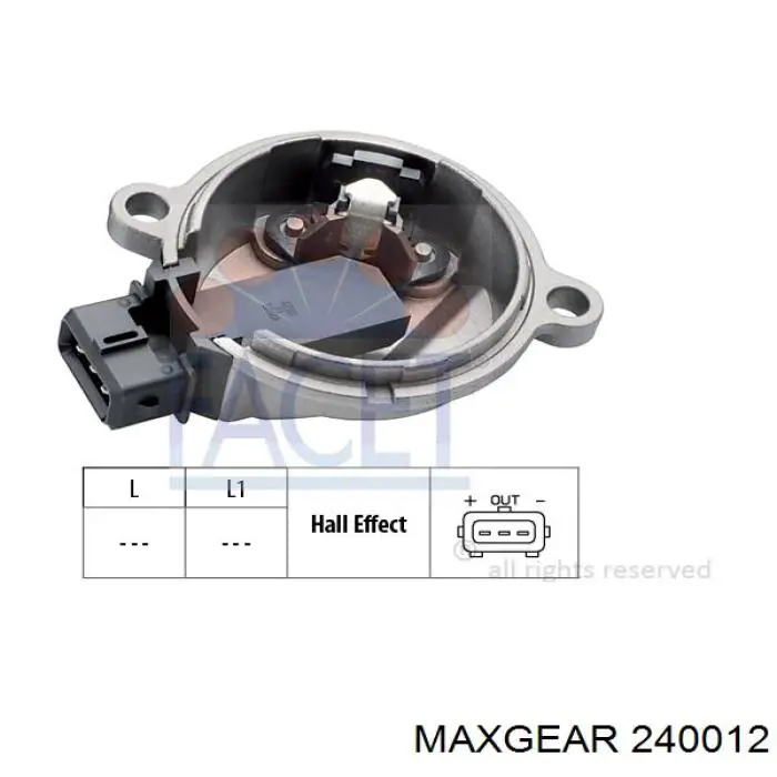 24-0012 Maxgear sensor de posición del árbol de levas