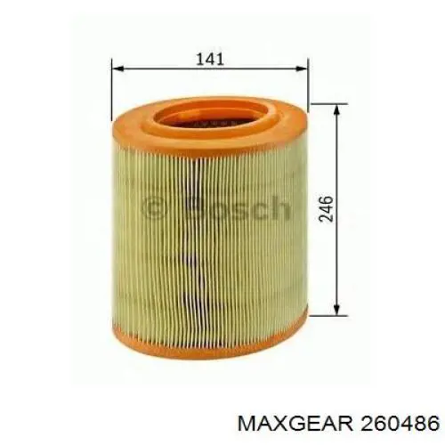 EAF305330 Open Parts Filtro de aire de motor