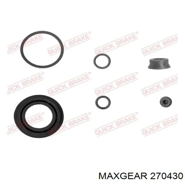 270430 Maxgear juego de reparación, pinza de freno trasero