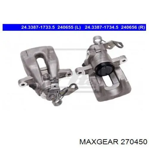 Juego de reparación, pinza de freno trasero Citroen C4 1 LA