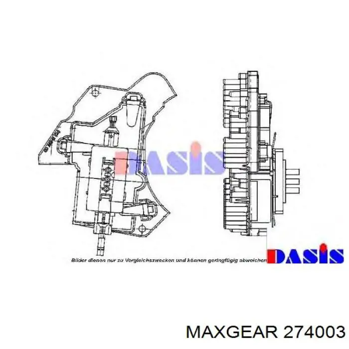 27-4003 Maxgear resitencia, ventilador habitáculo