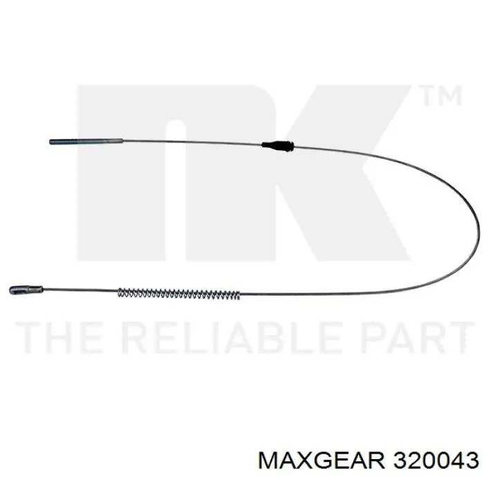 32-0043 Maxgear cable de freno de mano trasero derecho