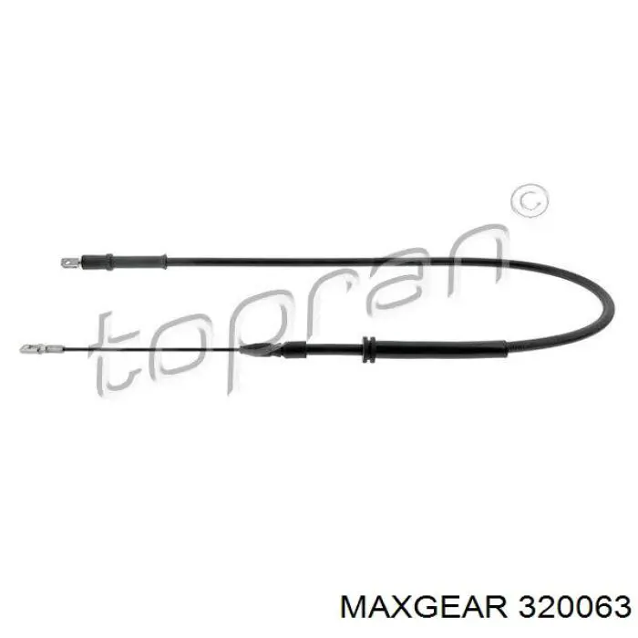 32-0063 Maxgear cable de freno de mano trasero derecho/izquierdo