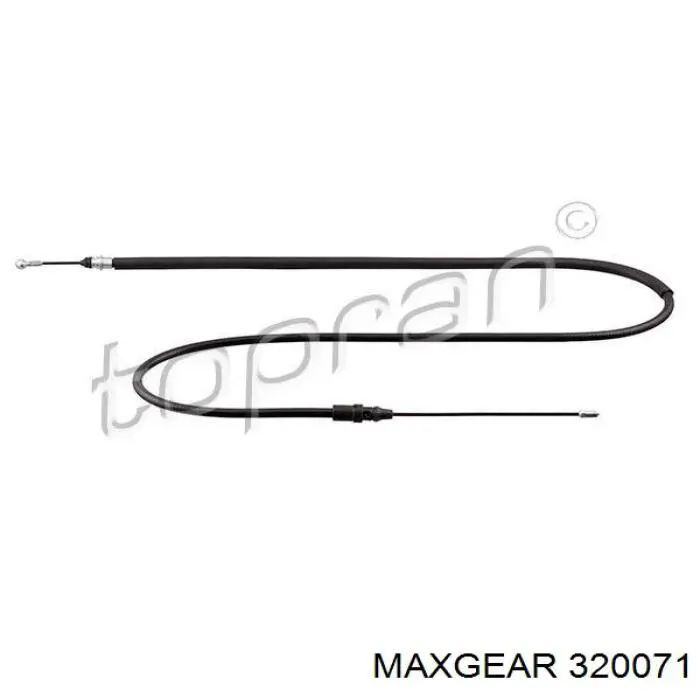 32-0071 Maxgear cable de freno de mano trasero derecho/izquierdo