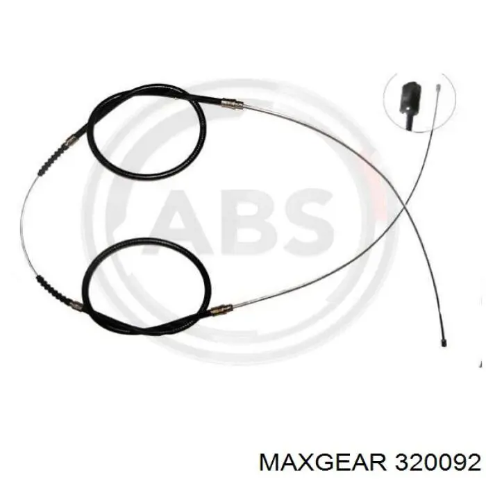 32-0092 Maxgear cable de freno de mano trasero derecho/izquierdo