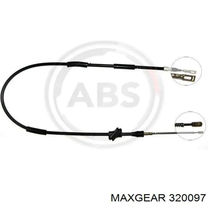 32-0097 Maxgear cable de freno de mano trasero derecho