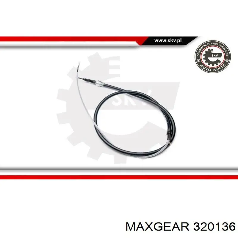 32-0136 Maxgear cable de freno de mano trasero derecho/izquierdo