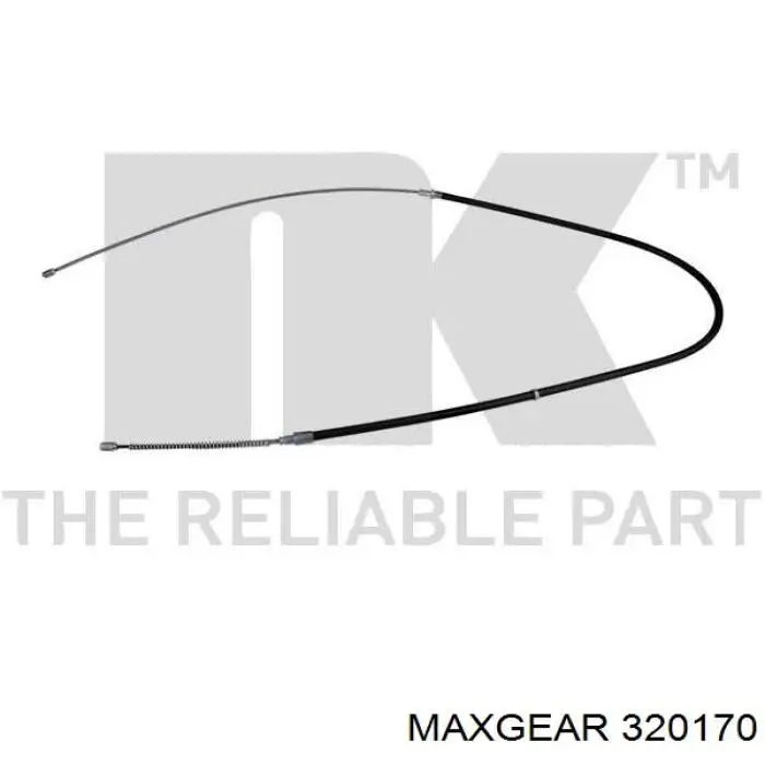 32-0170 Maxgear cable de freno de mano trasero derecho/izquierdo