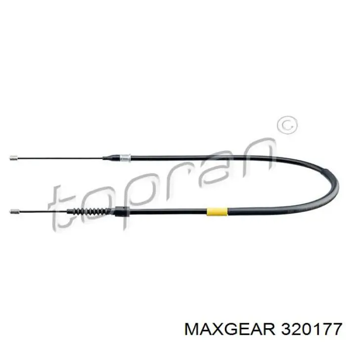 330288 Adriauto Cable de freno de mano trasero izquierdo