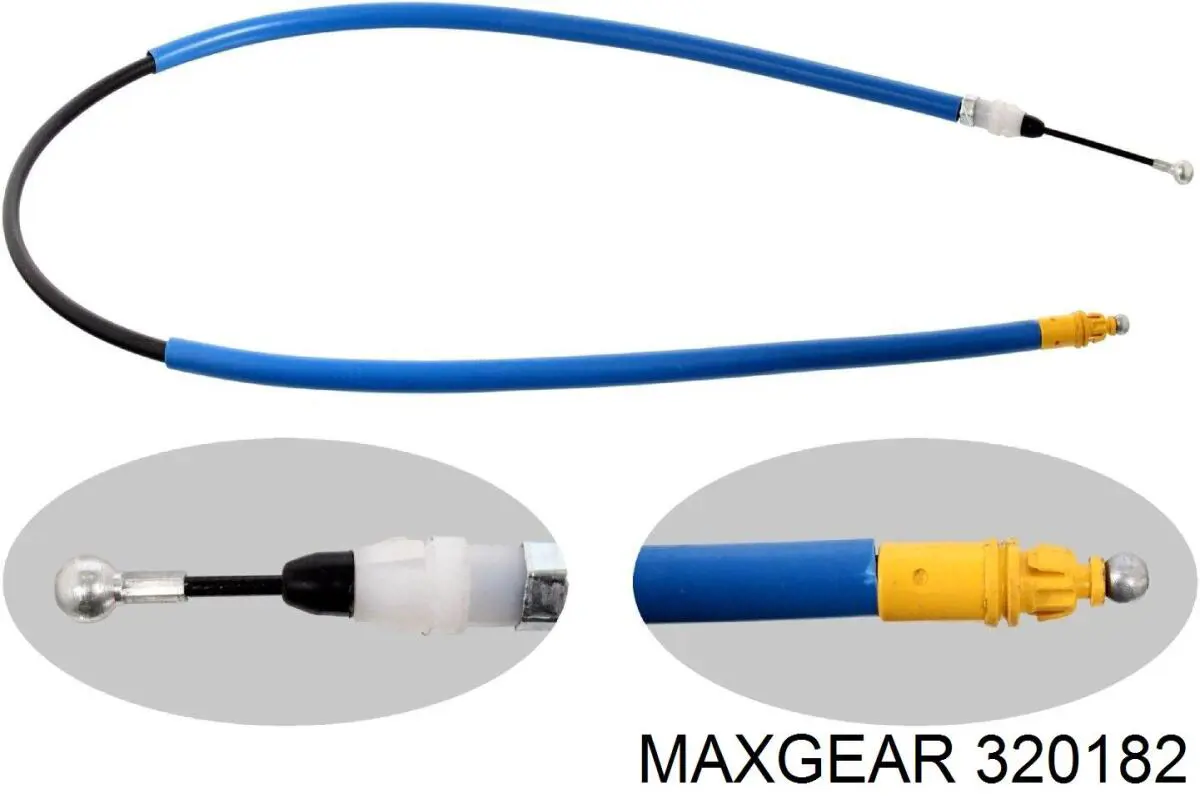 32-0182 Maxgear cable de freno de mano trasero derecho/izquierdo