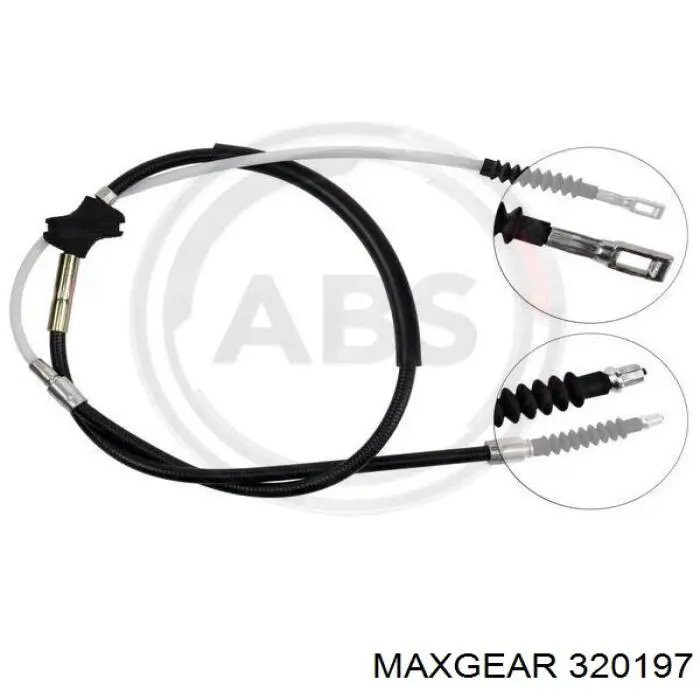 32-0197 Maxgear cable de freno de mano trasero derecho/izquierdo