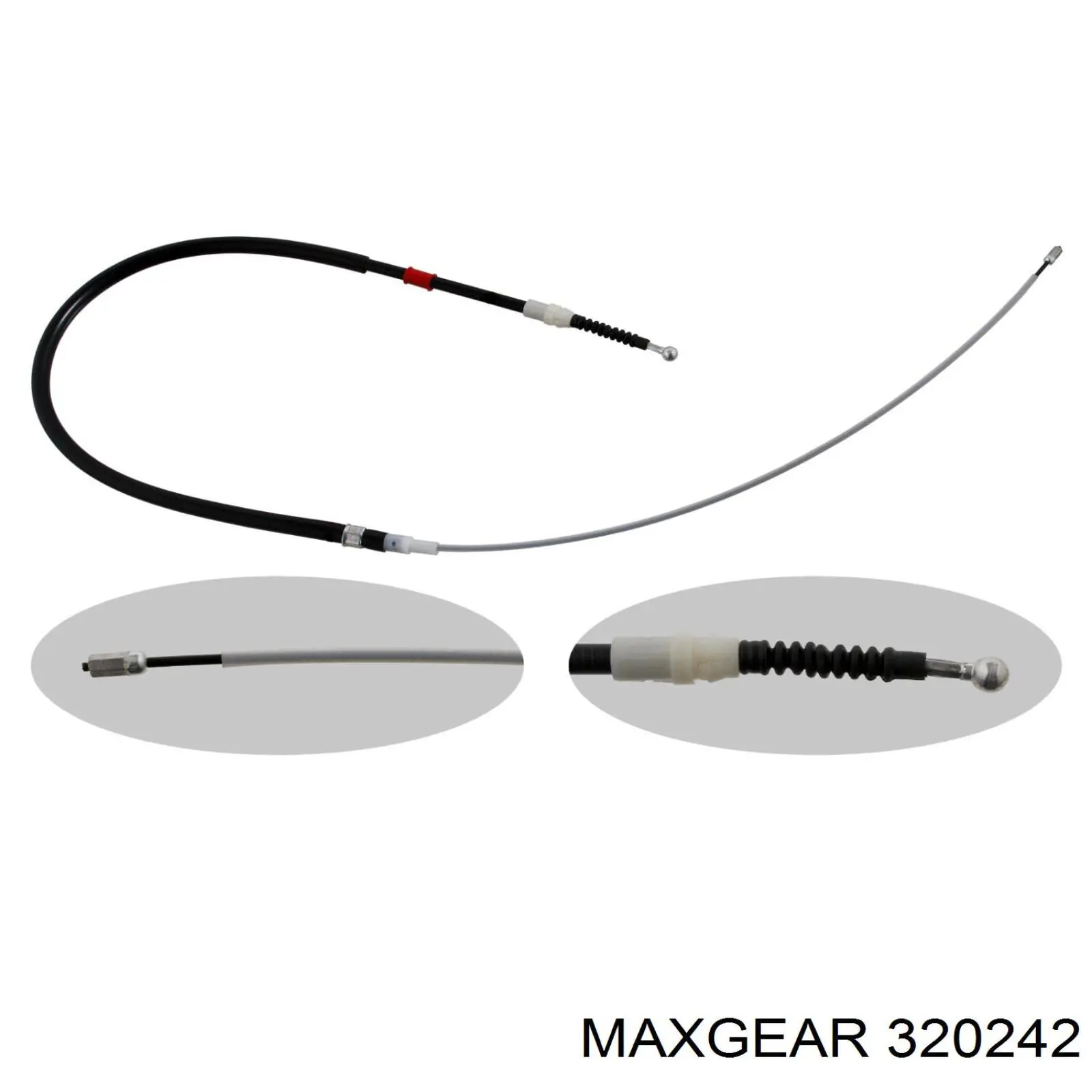 32-0242 Maxgear cable de freno de mano trasero derecho/izquierdo