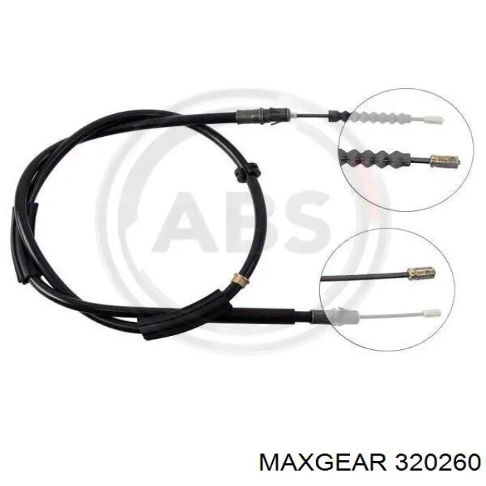 32-0260 Maxgear cable de freno de mano trasero derecho/izquierdo