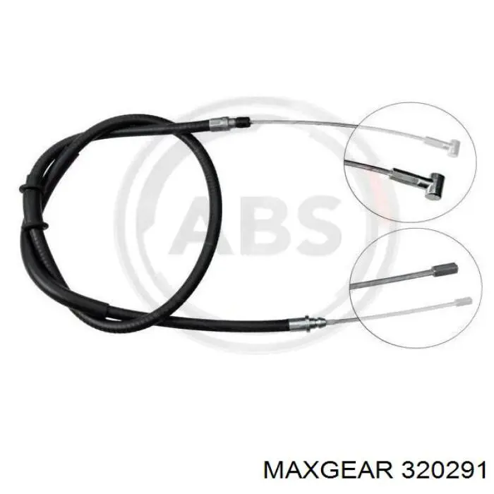 32-0291 Maxgear cable de freno de mano trasero derecho/izquierdo