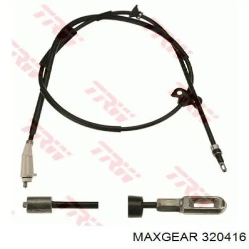 32-0416 Maxgear cable de freno de mano trasero derecho/izquierdo