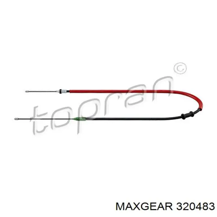 32-0483 Maxgear cable de freno de mano trasero izquierdo