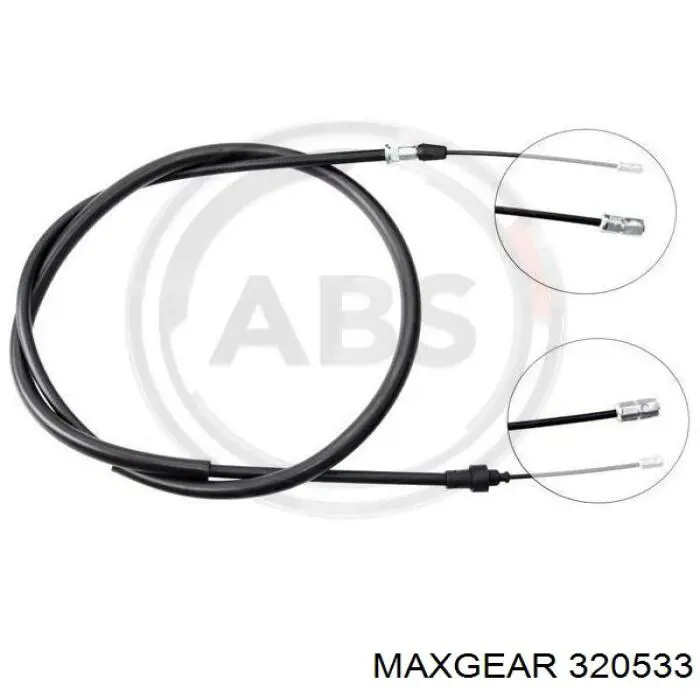 32-0533 Maxgear cable de freno de mano trasero derecho/izquierdo