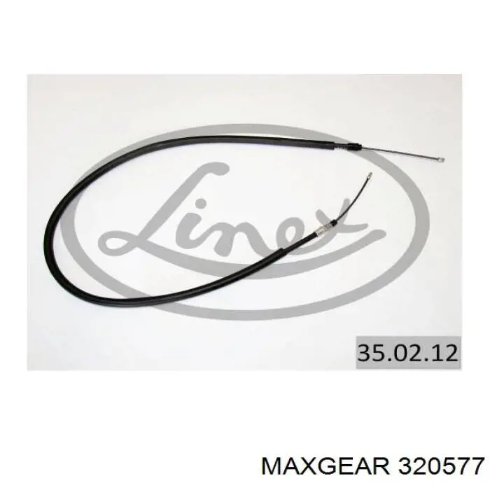 32-0577 Maxgear cable de freno de mano trasero izquierdo