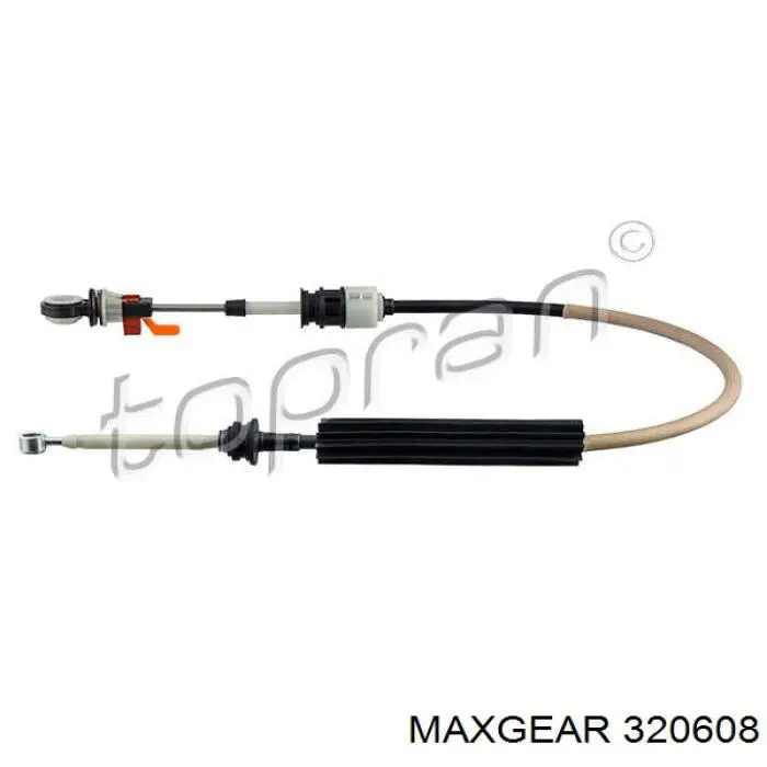 32-0608 Maxgear cable de accionamiento, caja de cambios (selección de marcha)