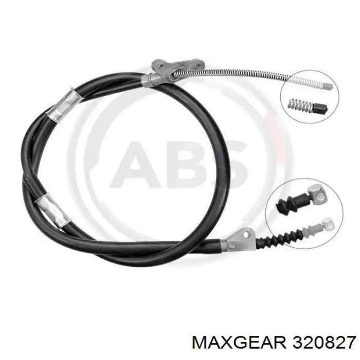 320827 Maxgear cable de freno de mano trasero izquierdo