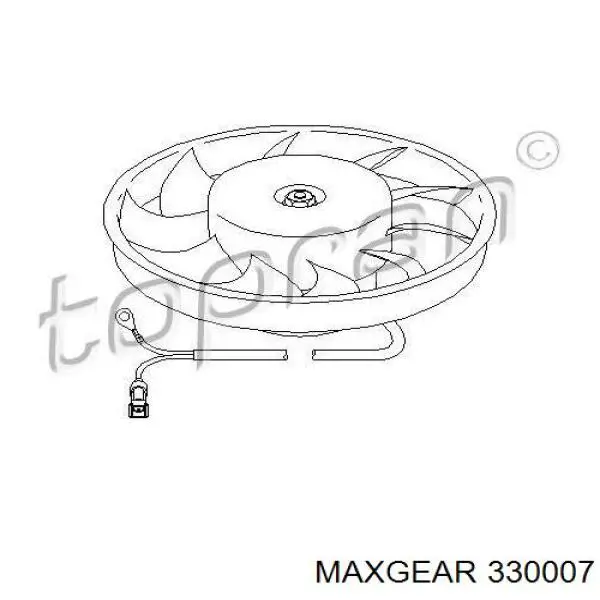 33-0007 Maxgear muñón del eje, suspensión de rueda, trasero