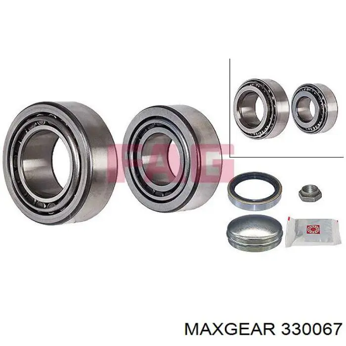 33-0067 Maxgear cojinete de rueda trasero