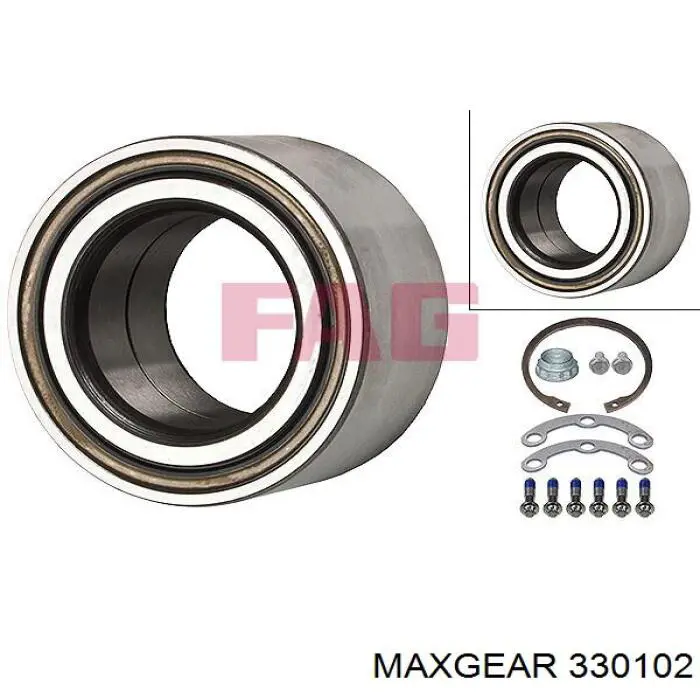 33-0102 Maxgear cojinete de rueda trasero