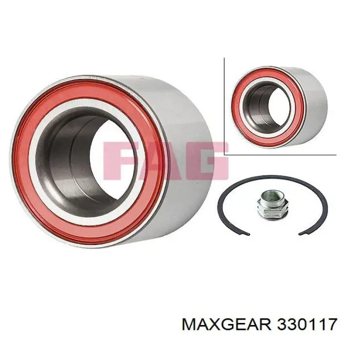 33-0117 Maxgear cojinete de rueda delantero