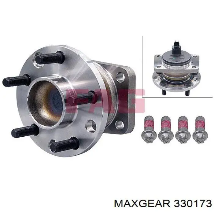 Cubo de rueda trasero Jaguar X-type CF1
