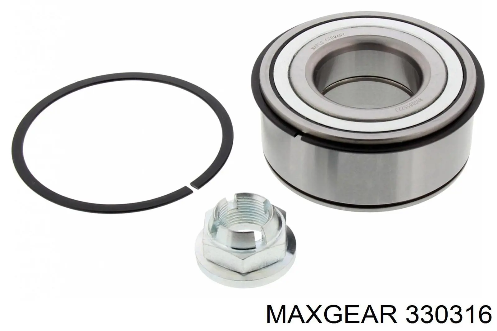 33-0316 Maxgear cojinete de rueda delantero/trasero