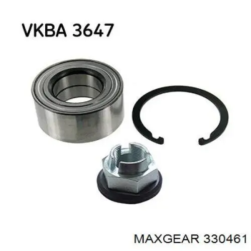 Cojinete de rueda delantero 330461 Maxgear