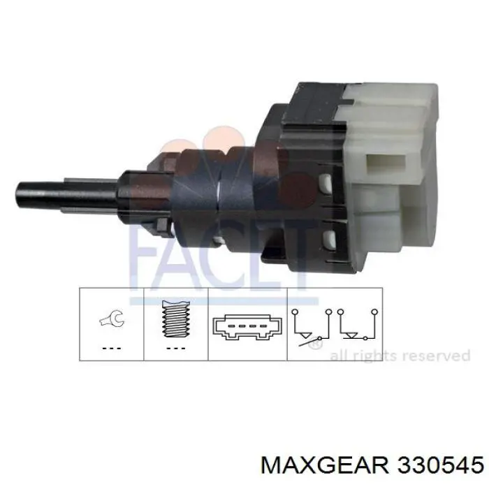 330545 Maxgear Buje de rueda trasero