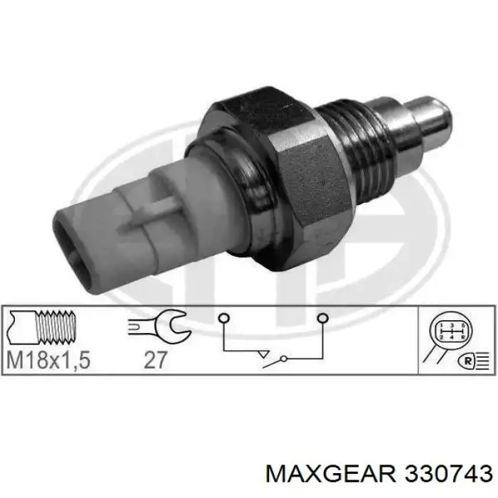 330743 Maxgear cubo de rueda delantero