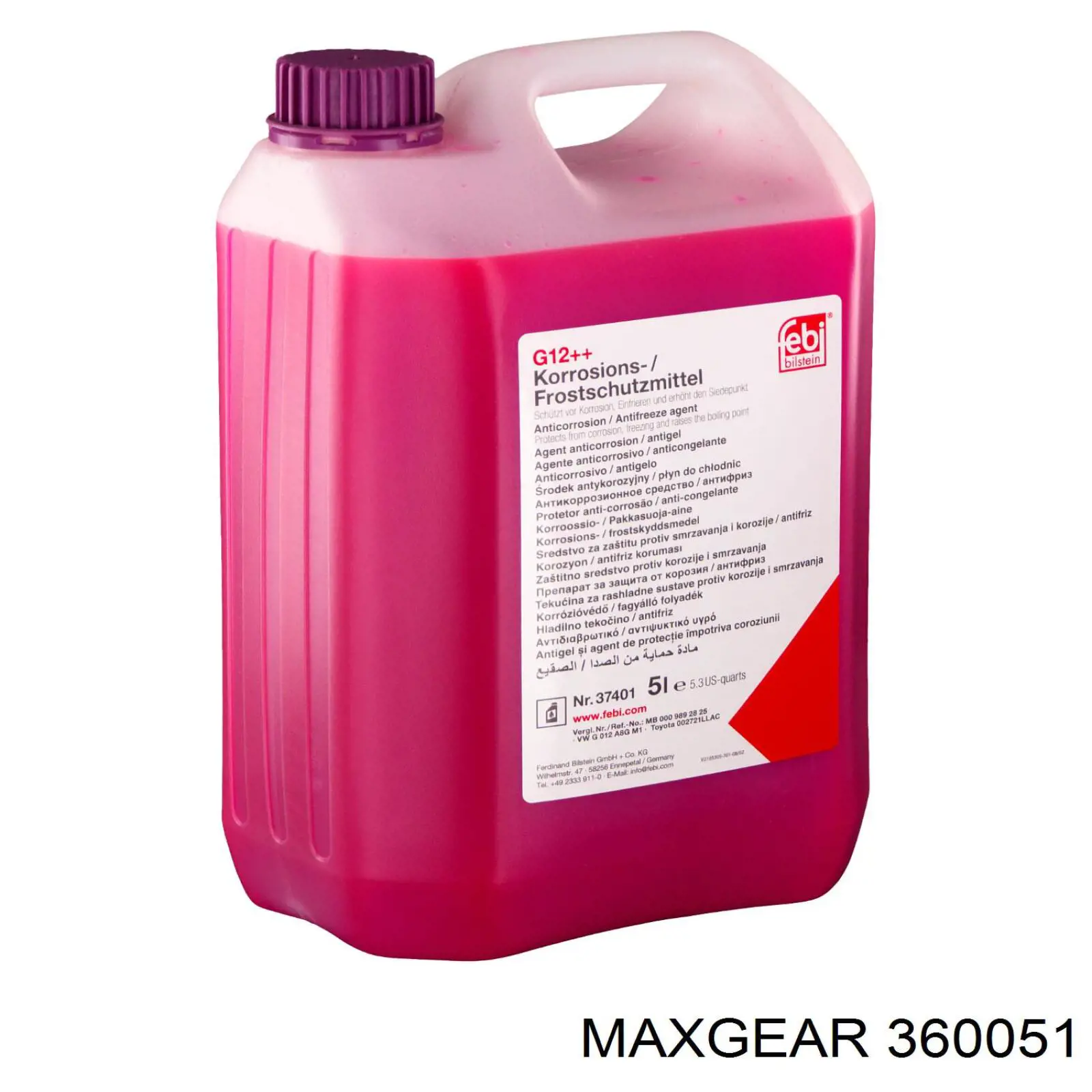 Líquido anticongelante Maxgear -40°C 1.5L Azul (360051)